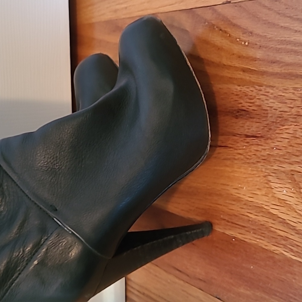 Dolce Vita Black Leather Knee Hi Boots Y2K - Picture 5 of 10